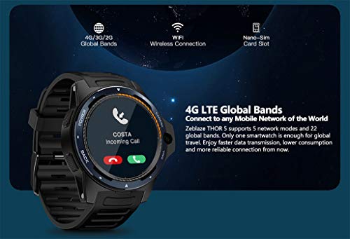 Zeblaze Thor 5 1.39 in AMOLED Pedometer Heart Rate Monitor GPS BT4.0 Smart Watch (Black) - Thumbnail 5