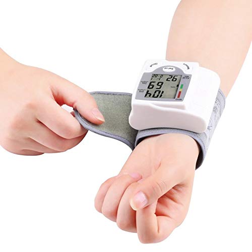 Tmalltide Digital LCD Wrist Blood Pressure Monitor Heart Beat Rate Pulse Meter Measure