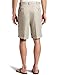 Haggar Men's Cool 18 Gabardine Hidden Expandable Waist Pleat Front Short,String,36