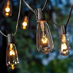 25ft Outdoor String Lights, Patio Hanging Lights