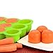 GVDV Silicone Baby Food Freezer Tray with Clip-on Lid BPA Free & FDA Approved Storage Container for Homemade Baby Food, Vegetable & Fruit Purees and Breast Milk, Green - Lifetime Guarantee