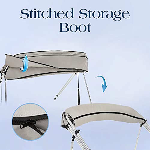 KING BIRD 4 Bow Bimini Top Outdoor Top Canopy Boat Canvas Cover Clips
