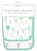 SwaddleDesigns Cotton Muslin Baby Burpies, Set of 2 Cotton Burp Cloths, Green Woodland