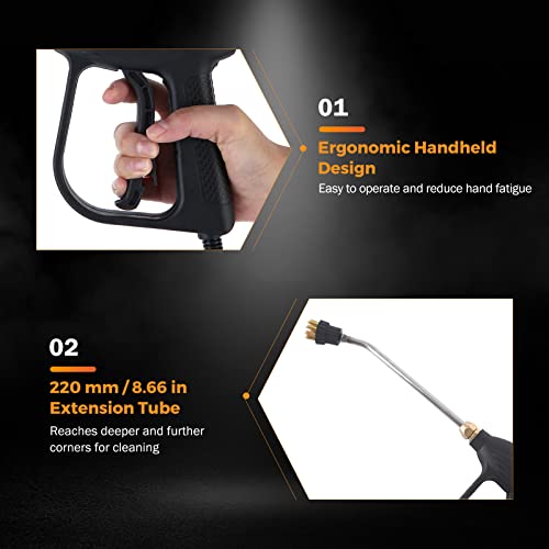 BEAMNOVA High Pressure Handheld Steam Cleaner Cleaning Car Steamer for