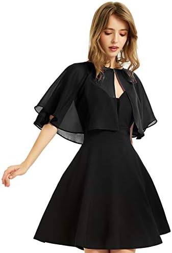 LeJulyeekay Women's Shawls and Wraps for Evening Dresses Soft Wedding Cape  Lightweight Bridesmaid Scarves Cover Up SCF18,black at Amazon Women's  Clothing store