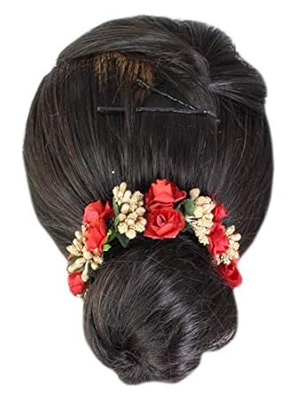 Buy Ear Lobe Accessories Hair Bun Red Online At Low Prices In