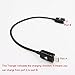 Exuun 8 inch Micro USB Male to Micro USB Male OTG Cable Mutual Charging Cable (Black)