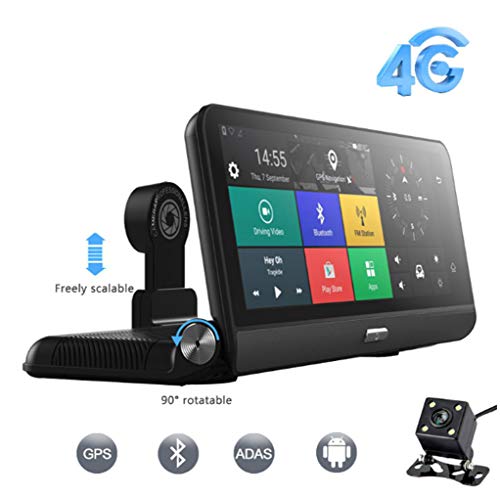 4G Car DVR Camera Dash Cam Rear View Mirror Car Camera Android 5.1 ADAS 4G 8