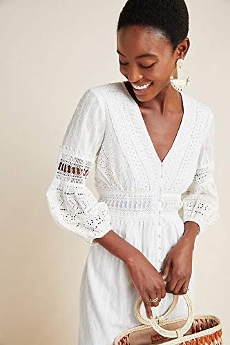 ebba eyelet midi dress