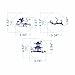ART Kitchenware 6pcs Happy Halloween Cookie Stencil Set Witch,Tree,Ghost House,Owl,Pumpkin Icing Stencil Tool Cake Decor Design Stencils Baking Tools ST-914 Beige/Semi-Transparent