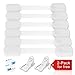 Adoric Life 8 Pack Baby Proofing Locks-6 Pack Child Safety Locks for Cabinet, Drawer, Appliances, Toilet Seat and Fridge with Adjustable Latches, Plus 2 Pack Sliding Door Cupboard Locks for Free