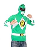 Power Rangers I Am Green Ranger Adult Full Zip Costume Hoodie (Adult Large)