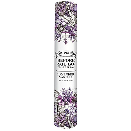 Poo-Pourri Before-You-Go Toilet Spray Travel Size, Lavender Vanilla Scent, 10 ml