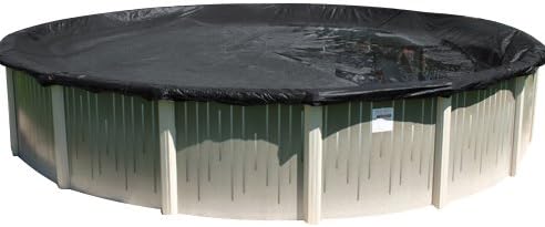 Buffalo Blizzard Deluxe Plus Winter Cover for 30-Foot Round Above-Ground Swimming Pools | Blue/Black Reversible | All Covers Include 4-Feet of Overlap for Secure Installation to Measure 34-Feet