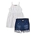 VICVIK Jeans Short and Tank Tops Girls Summer Clothing Sets 2 piece (120(5T))