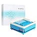 TUATUA Second Generation Empty Capsule Plates Holder with Spreader, 100 Holes 0# Vitamins Coffee Powder Manual Filling Capsules Tool