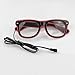 Fronnor Light Up El Wire Glasses Rave Glow Glasses with DC-3V Sound Active Driver for Costume Party Festival,Party Concert(Pink)
