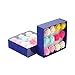 YARUIE Pack of 6 Pairs Rose Ear Stud Earrings Bulk Multicolor