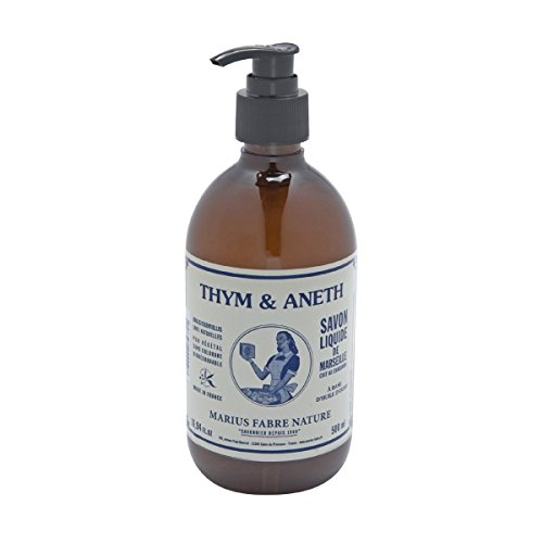 Savon De Marseille Liquid Soap Thyme and Dill 16.94 Fl Oz by Marius Fabre