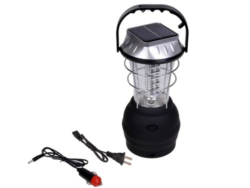 TMSÂ® Hand Crank Solar 36 LED Lantern Outdoor Super Bright Rechargeable Camping Light