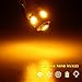 YM E-Bright 20-Pack 194 Led Bulb Amber, T10 194 168 2825 W5W 5 SMD 5050 LED Bulb for Car Interior Lights Wedge License Plate Light Instrument Lamp Dome Reading Light Trunk Interior Lamp, DC-12V