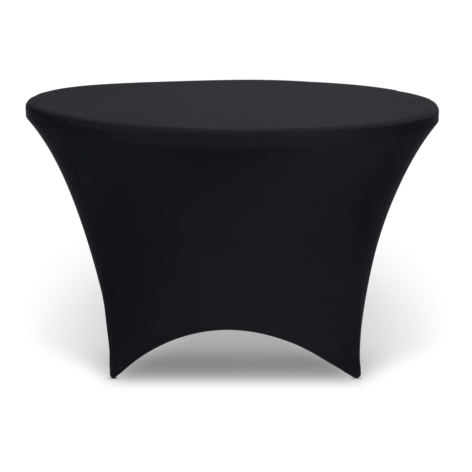 Zdada 6ft Round Stretch Table Cover Spandex Table Cloth Tight Fitted Tablecloths Trestle Table Cover Banquet Wedding Craft Table Cover