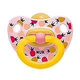 NUK Baby Pacifier 18-36 M Latex Girl Pineapple Pink Soother Toddler 7971-3
