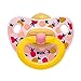 NUK Baby Pacifier 18-36 M Latex Girl Pineapple Pink Soother Toddler 7971-3
