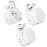 Veetop Upgraded Wall Mount for Google WiFi - Outlet Bracket Holder Stand for Google Mesh WiFi Routers System, Prefect for Saving Space and Reducing Cord Clutter (White/3 Pack)