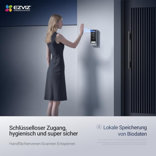 EZVIZ 4K Video Door Intercom, 8" Touch Screen, Palm/Face Detection, Remote Unlock, 2 Wires, Human Detection, RFID Option, Waterproof, Dual Band Wi-Fi, HP7 Pro