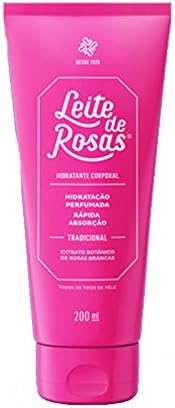 Linha Tradicional Leite de Rosas - Hidratante Corporal 200 Ml - (Leite de Rosas Classic Collection - Body Moisturizer 6.76 Fl Oz)