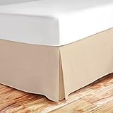 Zen Bamboo Ultra Soft Bed Skirt - Premium, Eco-friendly, Hypoallergenic, and Wrinkle Resistant Rayon Derived From Bamboo Dust Ruffle with 15-inch Drop - Full - Cream