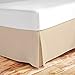 Zen Bamboo Ultra Soft Bed Skirt - Premium, Eco-friendly, Hypoallergenic, and Wrinkle Resistant Rayon Derived From Bamboo Dust Ruffle with 15-inch Drop - Full - Cream