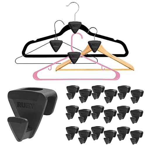 RUBY Space Triangles Hanger Hooks, ASSEENONTV, Cascade Hangers To Create Up To 3X More Closet