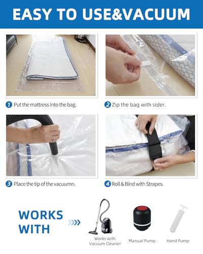 Vacuum Bag for Moving, Vacuum Seal Bag Heavy Duty Storage Bag (1 photo 11