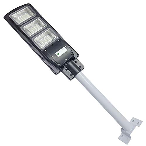 TAIMIKO 60W Solar Street Light, Parking Lot Lights 20000mAH Iron Phosphate Battery LED Street Light, Wireless-Waterproof IP65-Light/PIR Motion Sensor for Garage,Patio,Garden,Driveway (60W) - Thumbnail 2