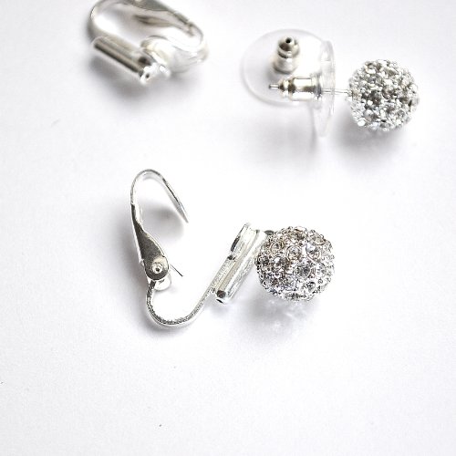 3 x Pairs Pierced to ClipOn Earring Converters Gold/Gilt Finish