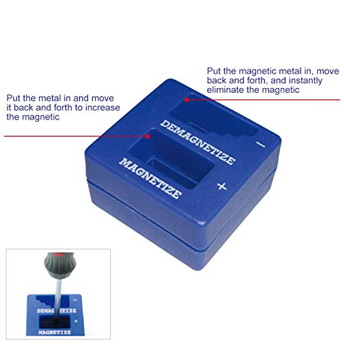 lzndeal Magnetizer,Screwdriver,Tips,Screw Bits,Durable,Long-Lasting,Magnetizer Demagnetizer Magnetic Tool for Screwdriver Tips Screw Bits Pick-up - Thumbnail 2