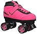 New! 2016 Epic Nitro Turbo Pink Indoor / Outdoor Quad Roller Speed Skates w/ 2 Pair of Laces (Pink & Black)