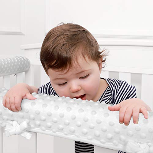TILLYOU 3Piece Padded Baby Crib Rail Cover Protector Set from Chewing
