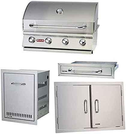 review BULL Outdoor Natural Gas Outlaw Drop-in Barbecue Grill with Accessory Package