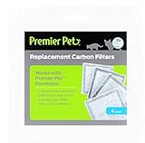 PremierPet Replacement Carbon Filters, 4 Pack