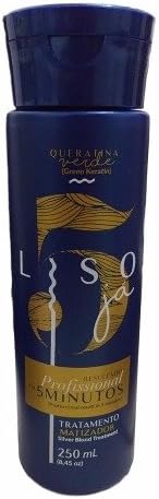 Linha Liso Ja GetWells - Tratamento Matizador Queratina Verde 250 Ml - (GetWells Instant Straight Collection - Green Keratin Brassiness Control Treatment 8.45 Fl Oz)