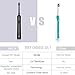 Sonic Electric Toothbrush UV Sanitizer for Adults/Kids, ABOX Travel Toothbrush Electric Rechargeable with Case, 5 Modes DIY 25 Intensities 48000 VPM Power Last 60 Days 2 Min Timer with 3 Brush Heads