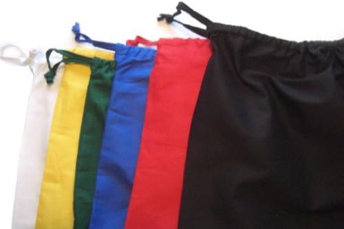 Cotton Drawstring Bags In Colours PE Bag/Shoe Bag/Gym/Accesories (Black)