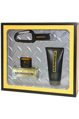 Hummer Gift Set by Hummer Cologne for Men ie3 Pce Set Includes: 2.5 oz Eau de Toilette Spray + 2.5 oz Body Wash + Hummer Key Chain