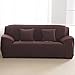 Bluecookies Stretch Arm Elastic Loveseat Slipcover, Chocolate