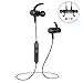 Wireless Bluetooth Earbuds, V4.1 Noise Cancelling Stereo Sport Bluetooth Headphones Earphones with Built-in Mic for Running, Jogging,Gym Workout and Outdoor Activities(Black)