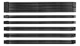 EZDIY Sleeved Cable - Cable Extension for Power Supply with Extra-Sleeved 24-PIN 8-PIN 6-PIN 4+4-PIN with Combs- Black