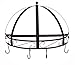 Kinetic Classicor Series Wrought-Iron Semicircle Pot Rack 29134, Black Enamel
